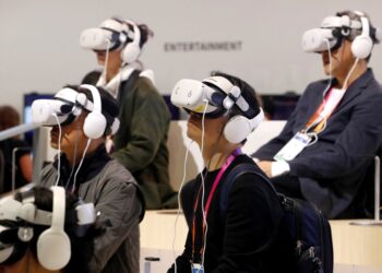 A virtual reality concert at the annual consumer electronics trade show in Las Vegas earlier this month.