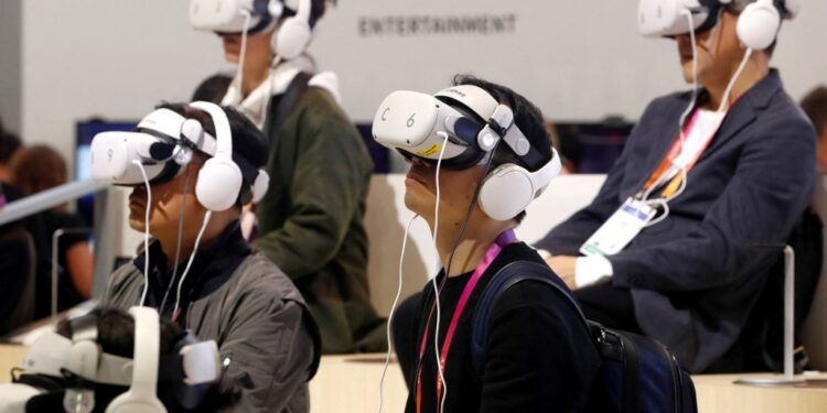 A virtual reality concert at the annual consumer electronics trade show in Las Vegas earlier this month.