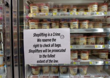 Ice cream in a cooler.