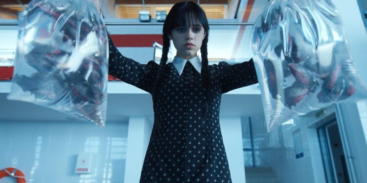 Jenna Ortega as Wednesday Addams