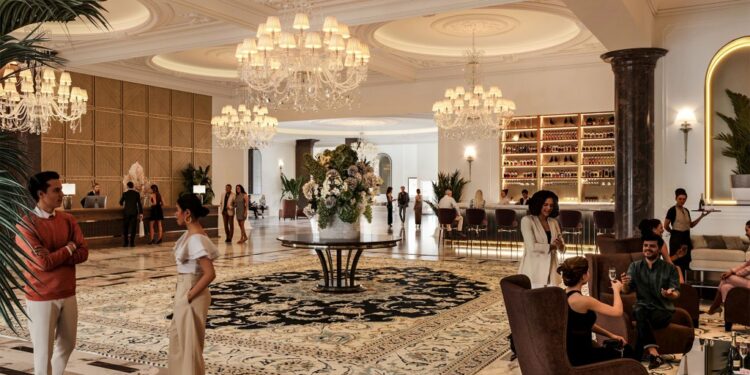 Interior rendering of casino