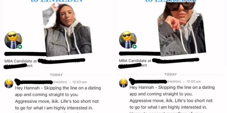 A man asked me out on LinkedIn — it's either a red flag or romantic