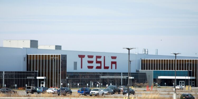 Tesla plant in Buffalo.