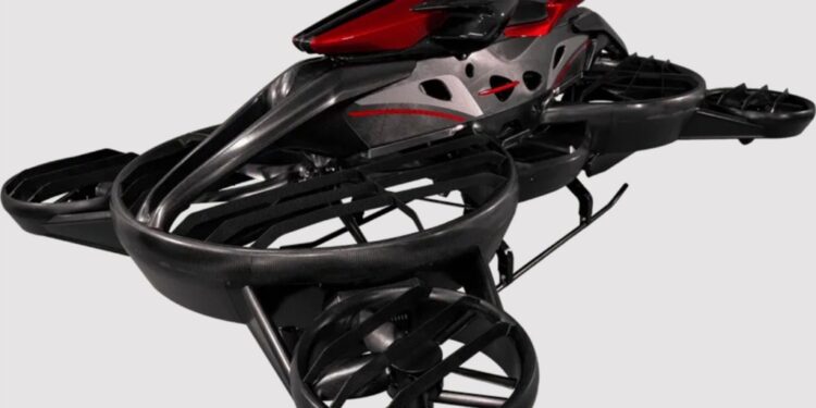 The flying motorbike costs $555,000 apiece.