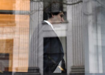 Sam Bankman-Fried arriving at federal court in Manhattan on February 9, 2022.