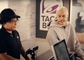Pete Davidson in a Taco Bell ad.