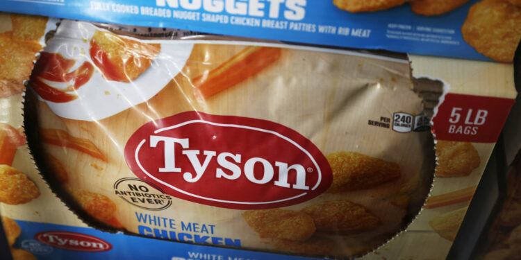 Tyson Foods shares tank on weak demand for chicken