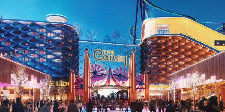 First renderings of the proposed Coney Island Casino, "The Coney"