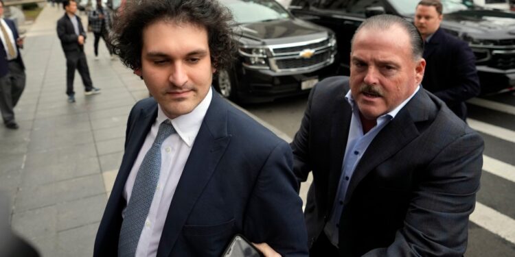 Sam Bankman-Fried at court last month.