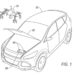 A rendering by Ford for how a drone could charge a dead car battery.