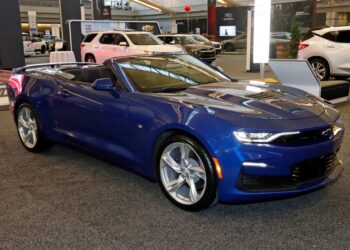 2020 Camaro on display