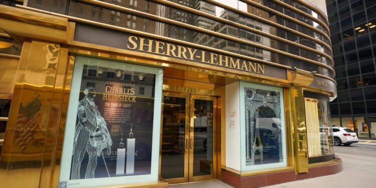 Exterior of Sherry-Lehmann store.