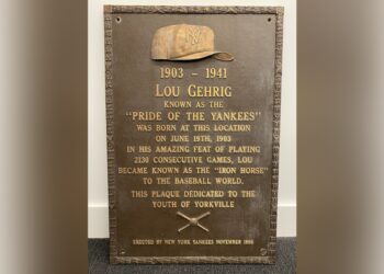 Lou Gehrig plaque