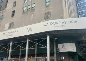 Construction at the Waldorf Astoria