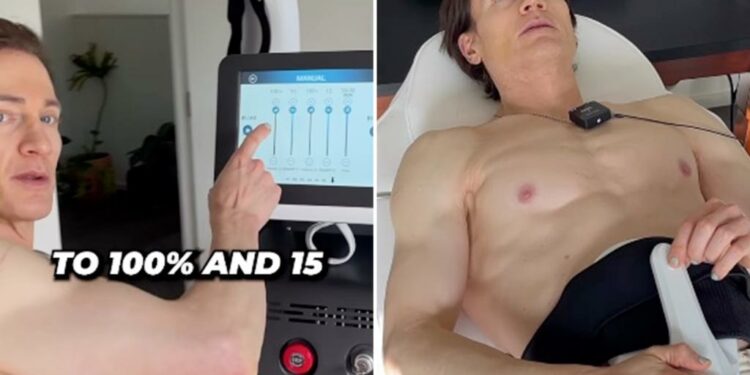 Anti-aging mogul Bryan Johnson, 45, touts machine that feels like '20,000 sit-ups'