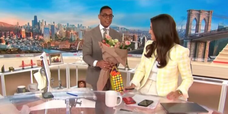 Don Lemon presented CNN co-host Kaitlan Collins with a birthday present live on the air on Friday.