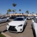 Lexus automobiles are shown for sale
