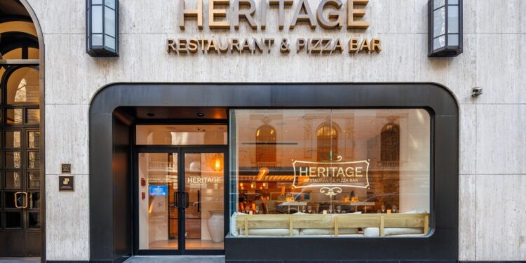 Exterior of Heritage Restaurant & Pizza Bar