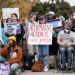 Activists demonstrate as the Supreme Court hears oral arguments on a pair of cases that could decide the future of affirmative action in college admissions, in Washington, Oct. 31, 2022