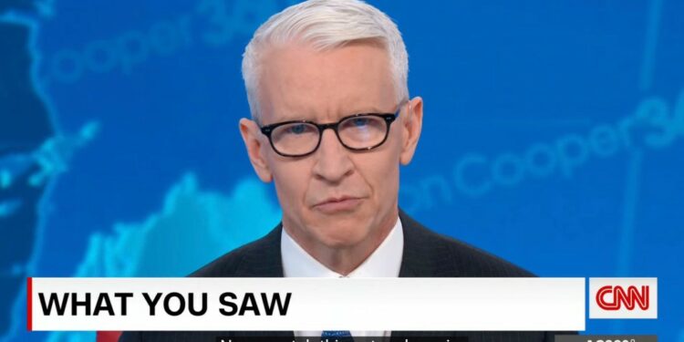 Anderson Cooper says CNN viewers 'have every right to never watch this network again'