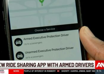 A new ride-sharing app pairs riders with drivers who are trained to carry and use a firearm.
