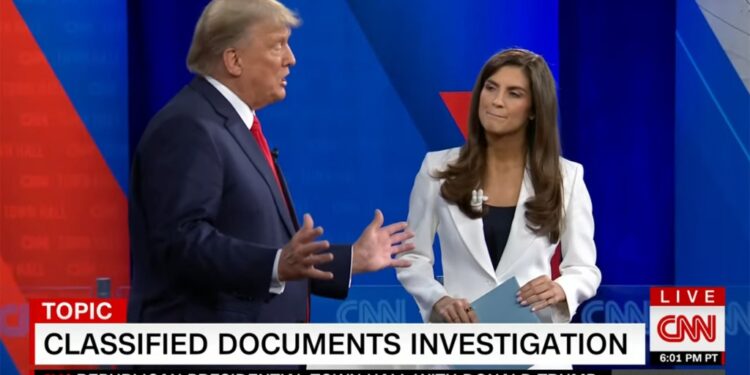 CNN and its anchor Kaitlan Collins have come under fire for the town hall with former President Donald Trump.