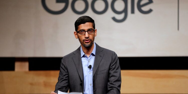 Sundar Pichai is Google's CEO.