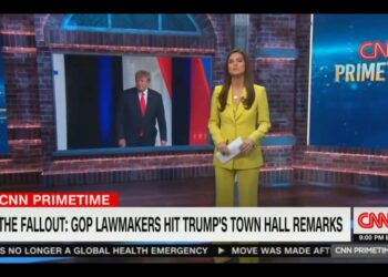 Kaitlan Collins on Thursday defended her network, CNN, for its controversial town hall with former President Donald Trump.