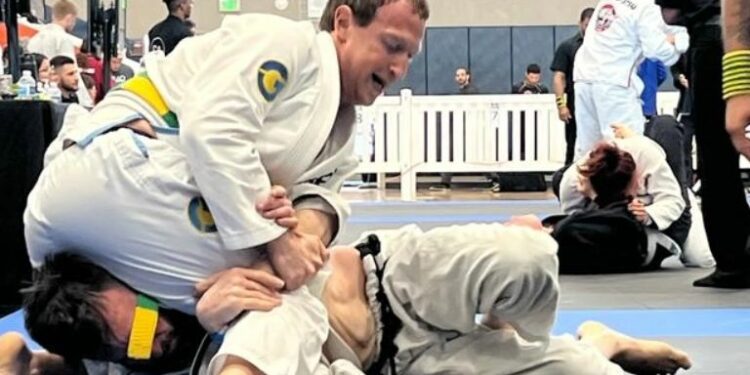 Mark Zuckerberg won both gold and silver medals at his first Brazilian jiujitsu tournament.