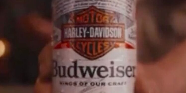 Anheuser-Busch is being accused of pandering to conservatives who have boycotted Bud Light by releasing a new Harley-Davidson-themed commercial for sister brand Budweiser.