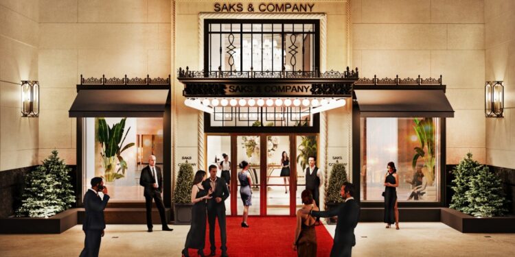 Saks & Company storefront