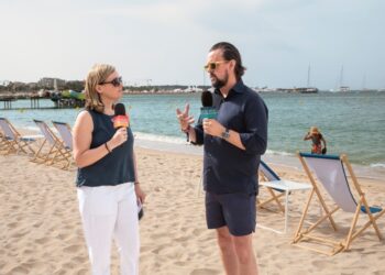 Alexandra Steigrad and Nick Morgan.