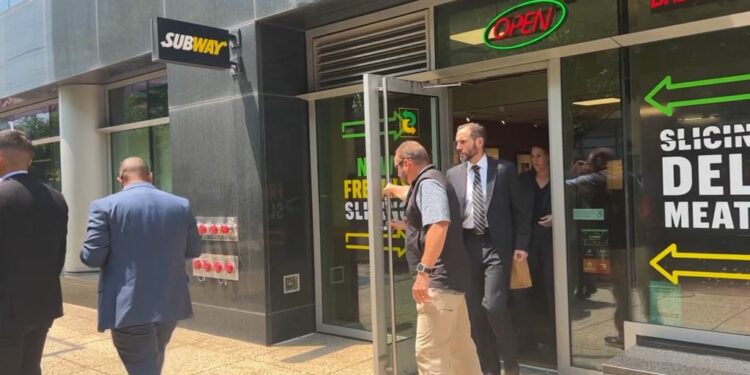 Special counsel Jack Smith made a lunchtime run to Subway on Tuesday, which CNN anchor John King claimed was a "message to Donald Trump."