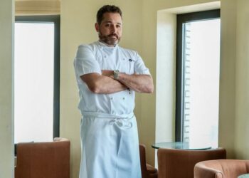 James Kent runs ground-floor Crown Shy at 70 Pine and tower-top SAGA and Overstory.