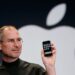 Apple CEO Steve Jobs holds up an iPhone in 2007.