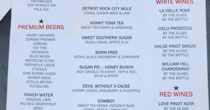 Despite Kid Rock's cry for a boycott, patrons of his Nashville-based bar are discovering that the 52-year-old may be talking the talk, but not walking the walk as his Honky Tonk's menu shows Bud Light and Bud Light Lime are on offer.