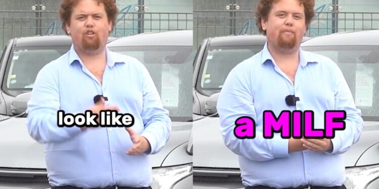 Social media star Kiedis Haze acted as a car salesman in the controversial ad.