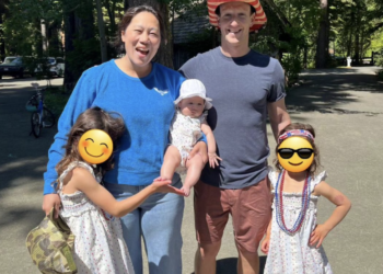 Meta CEO Mark Zuckerberg posted a photo on Instagram showing him, wife Priscilla Chan, and their three young daughters celebrating the Fourth of July.