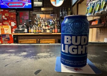 Bud Light, once the most popular beer at bars and restaurants, fell to No. 4 on the list, according to a study.