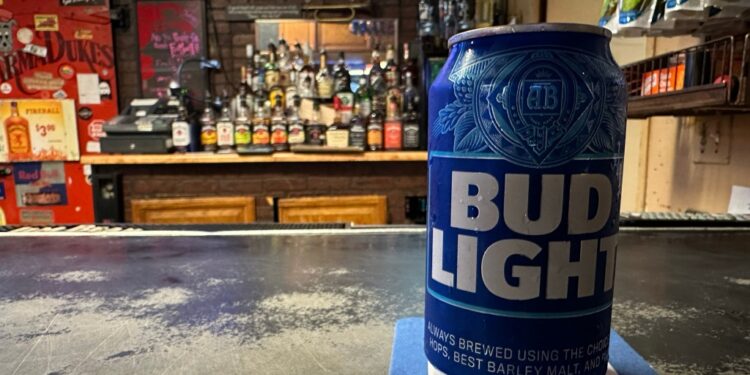 Bud Light, once the most popular beer at bars and restaurants, fell to No. 4 on the list, according to a study.