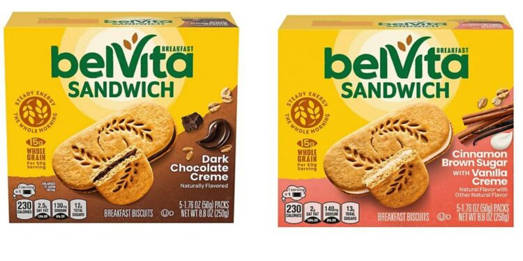 Recalled belVita products