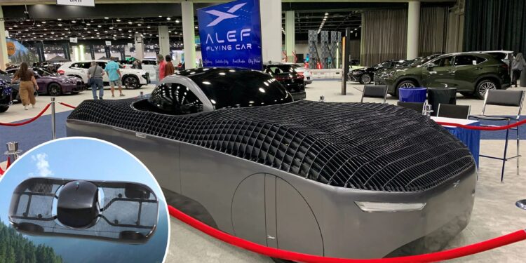 Alef Aeronautics's flying car soars at Detroit Auto Show