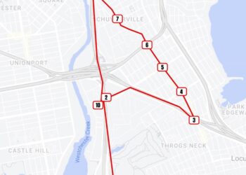 Bally's shuttle route