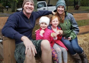 Philip Paxson and his family