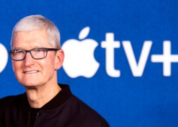 The per month price of Apple TV+ has been increased by $3 to $9.99, while Apple News+ has been priced at $12.99, up from $9.99. Above, CEO Tim Cook.