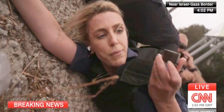 CNN slammed the fake video, which claimed that Ward and her team were acting for the camera.