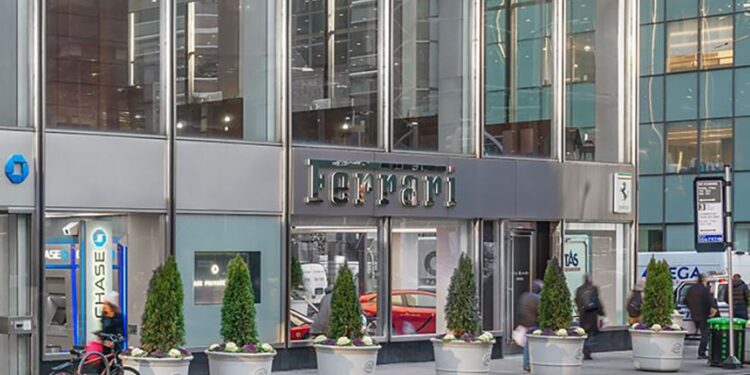 Many New Yorkers call 410 Park “the Ferrari building” due to the automaker’s glamorous, ground-floor showroom.