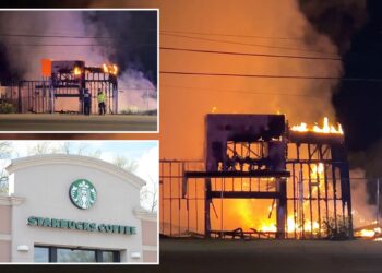 Starbucks opposed by New Mexico locals hit by fire again