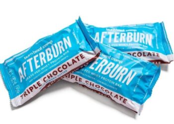 The company -- whose products are "baked by science" -- sells the protein bars at retail locations run by Burn Boot Camp, a gym franchise, throughout the nation.