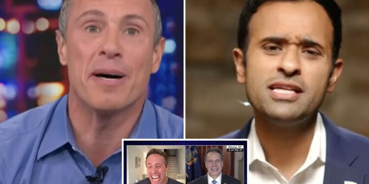 Chris Cuomo tells Vivek Ramaswamy 'of course I covered for my brother'